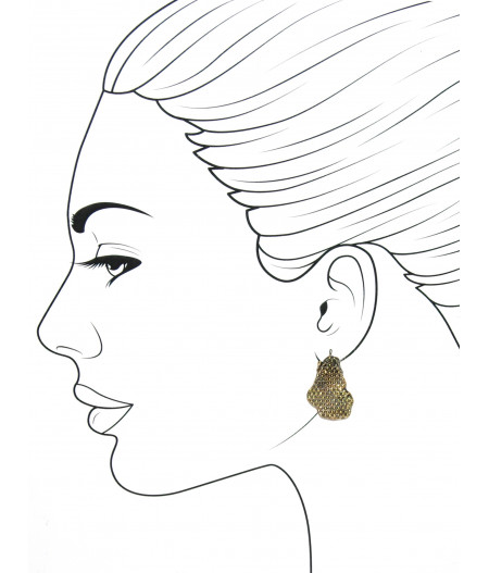 Cercei Textured brass